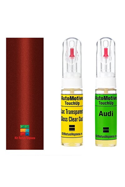 YLKRS AUTOMOTIVE Touch-up paint retouch kit Audi A6 AULZ3G (Canyonrot), AULZ3...