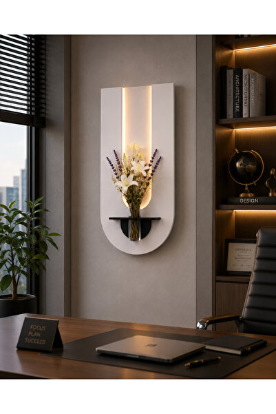 dedeler dekor AHŞAP PİLLİ LEDLİ BOHEM TARZI SALON DUVAR DEKORU MODERN ÇİÇEKLİ...