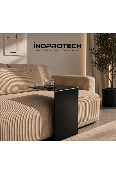 İnoprotech Nova Metal C Sehpa Koltuk Yanı Laptop ve Kahve Sehpası 35x35x50 cm