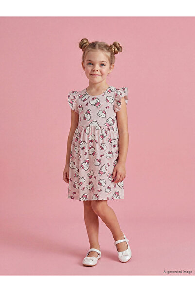 LC Waikiki Esvab • Modern & Distinctive Cute Heroine Figured Combed Cotton Dr...