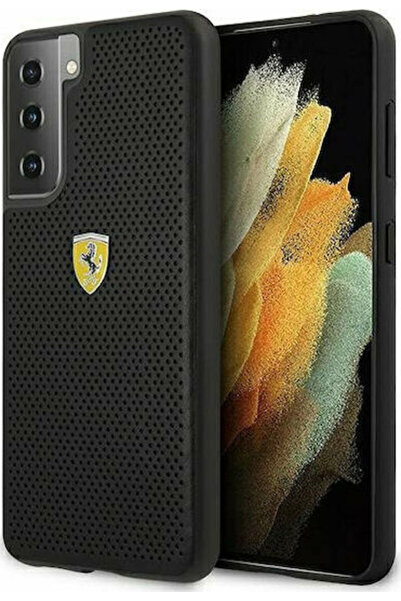 Ferrari On Track Διάτρητο Πλαστικό Μαύρο Πίσω Κάλυμμα (Galaxy S21+) Κωδικός: ...