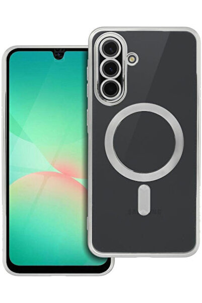 OEM Electro Mag Ασημί Σιλικονούχα Πίσω Θήκη Συμβατή με Samsung A56