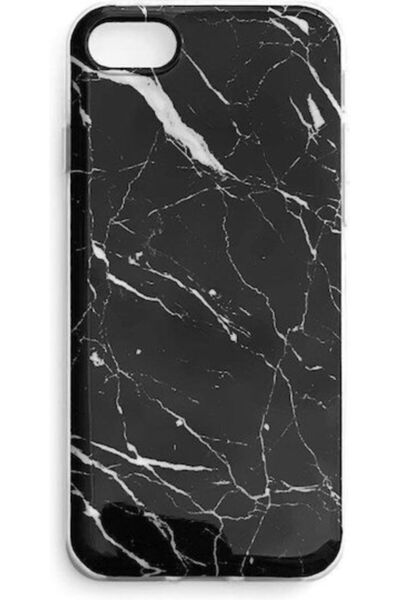 WOZINSKY Μαρμάρινη Πίσω Θήκη Σιλικόνης Μαύρη (Galaxy A73)