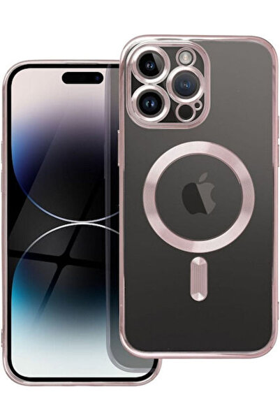 OEM Electro Mag Πίσω Κάλυμμα Σιλικόνης Ροζ Χρυσό (iPhone 16 Plus)