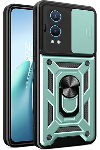 Techsuit Camshield Πίσω Κάλυμμα Πλαστικό / Σιλικόνη Πράσινο (OnePlus Nord CE ...
