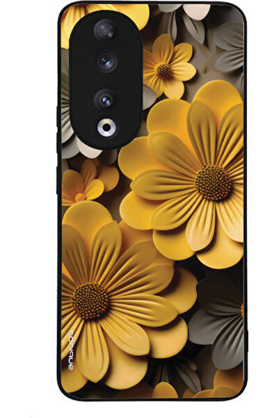 Other Θήκη Sonique Σειράς 3D Λουλουδιών για Honor 90 5G Κίτρινο