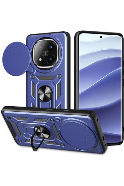 Techsuit Camshield Πίσω Κάλυμμα Σιλικόνης Μπλε (Redmi Note 14 Pro+)