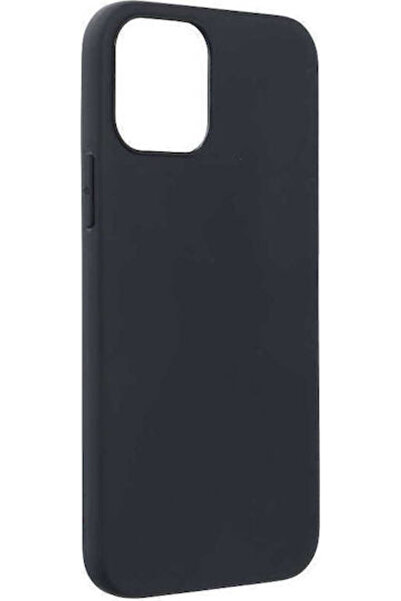 Forcell Μαλακή Μαύρη Θήκη Πλάτης Σιλικόνης (iPhone 12 / 12 Pro)