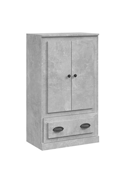vidaxl Dulap înalt, gri beton, 60x35,5x103,5 cm, lemn prelucrat