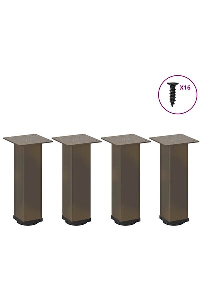 vidaxl Picioare pentru masă de cafea, 4 buc., oțel , 42-44 cm