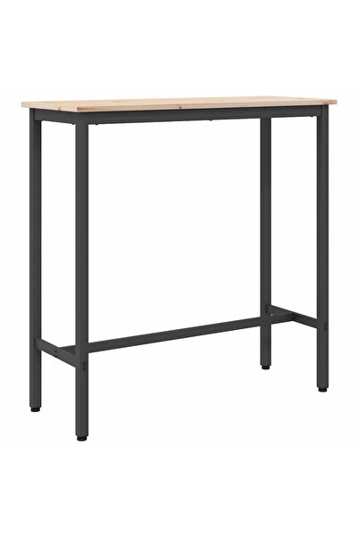 vidaxl masă 100 x 40 x 101 cm Lemn ingineresc și oțel