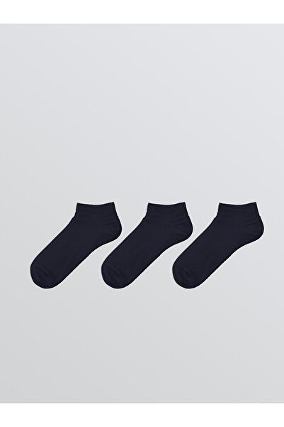 LC Waikiki Navy Blue Men's Booties Socks 3-Piece