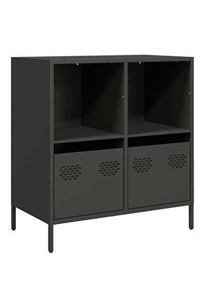vidaxl Dulap, negru, 68x39x73,5 cm, oțel laminat la rece