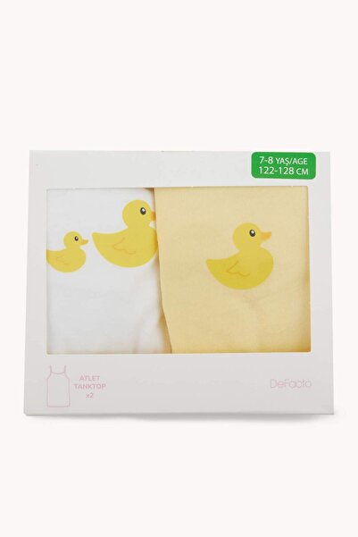 DeFacto Tricou cu imprimeu animal pentru fete, pachet de 2 H6314A826SM