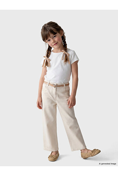 LC Waikiki Esvab • Modern & Distinctive Belted Wide-Leg Girls' Pants