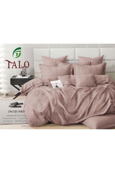OEM 100% Cotton Jacquard Duvet Cover Set with Stretchy - 6 Pieces | 18180-TL