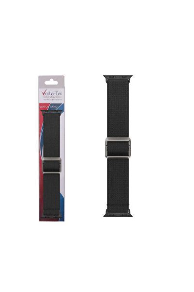 Other Volte-Tel VT103 Υφασμάτινο Λουράκι Μαύρο (Apple Watch 42/44/45/49mm)