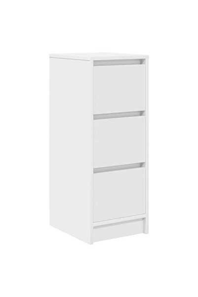 vidaxl Bufetă albă 29,5x34x76 cm din lemn prelucrat