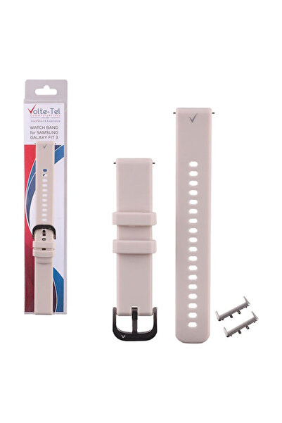 Other Λουράκι Volte-Tel Σιλικόνης Μπεζ (Galaxy Fit3)