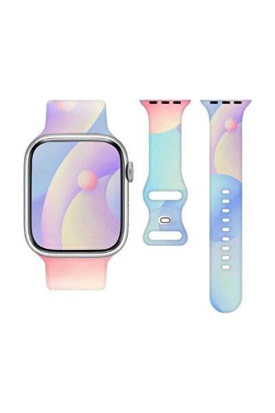 OEM Τελκόν Λουράκι Σιλικόνης Apple Watch 42 44 45 49mm 97+110 Πολύχρωμο