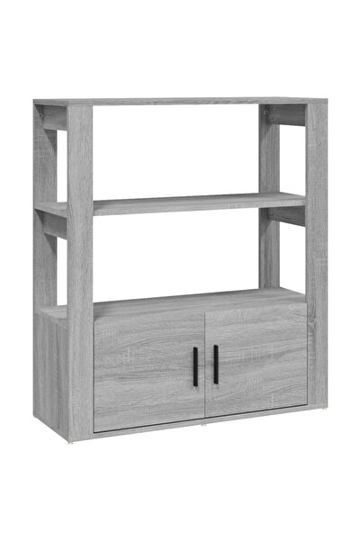vidaxl Servantă, gri sonoma, 80x30x90 cm, lemn prelucrat