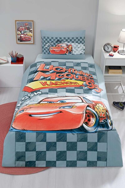 Özdilek Cars Mcqueen Speed Single Disney Licensed Elastic Children's Duvet Co...
