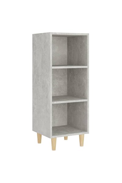vidaxl Servantă, gri beton, 34,5x32,5x90 cm, lemn compozit