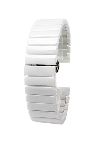 OEM Λουράκι Smartwatch 20mm Κεραμικό Λεπτό Λευκό