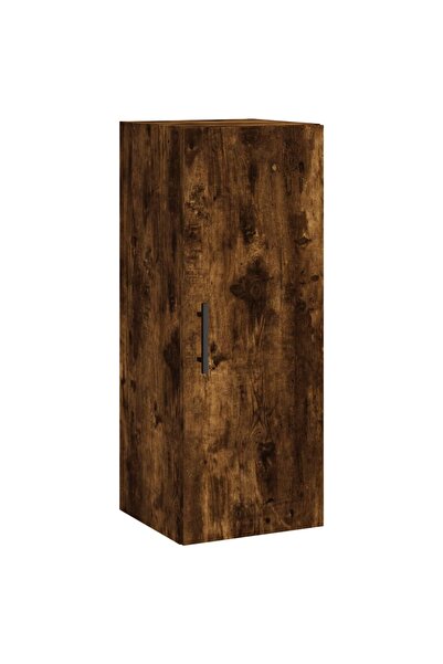 vidaxl Dulap montat pe perete, stejar fumuriu, 34,5x34x90 cm