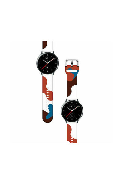 Hurtel Moro Λουράκι Σιλικόνης Μαύρο Καμουφλάζ (8) (Galaxy Watch (46mm) / Gear...