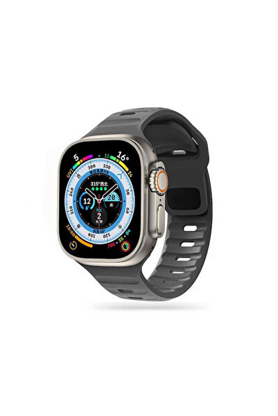 Tech-Protect Λουράκι Icon Σιλικόνης Γκρι (Apple Watch 44/45/46mm/Ultra 49mm)