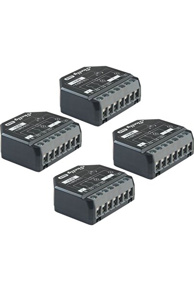 Shelly 2Pm Gen4 Zigbee Matter Releu pentru Managementul Locuinței, Set de 4