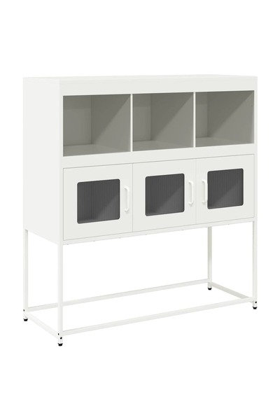 vidaxl Dulap, alb, 100,5x39x107 cm, oțel laminat la rece