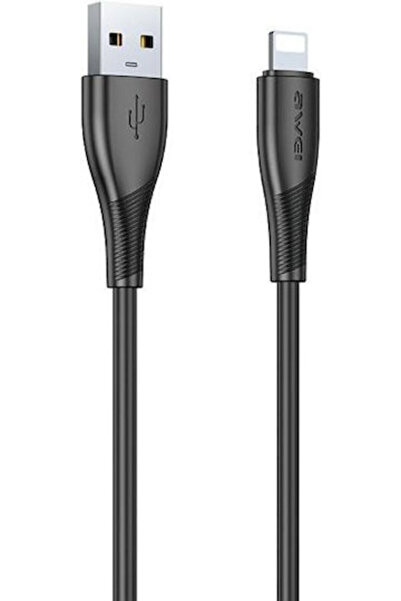 AWEI Καλώδιο USB-A σε Lightning Μαύρο 1μ (AWEI204)