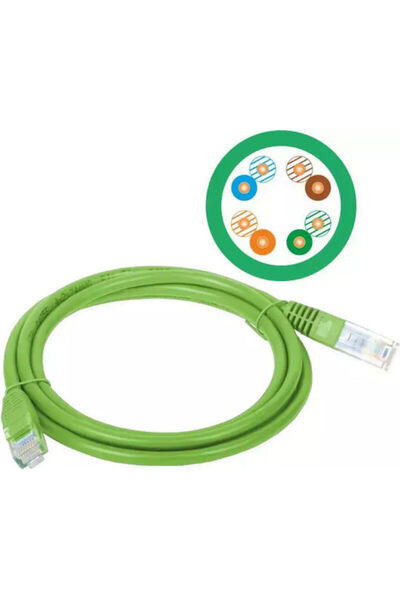 Other Cablu Ethernet A-LAN U/UTP Cat.5e 1m Verde Cod: KKU5ZIE1