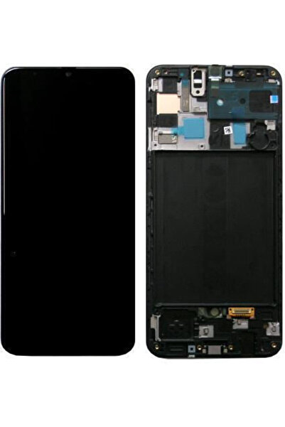 Samsung Οθόνη με μηχανισμό αφής για A505F Galaxy A50 (Μαύρο) Κωδικός: GH82-19...