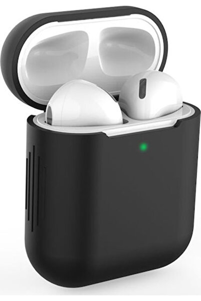 Tech-Protect Θήκη Icon Case Σιλικόνης σε μαύρο χρώμα για Apple AirPods 1 / Ai...