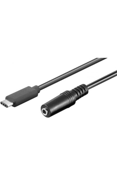 POWERTECH Καλώδιο USB 2.0 USB-C αρσενικό - 3.5mm θηλυκό Μαύρο 1μ (CAB-UC059)