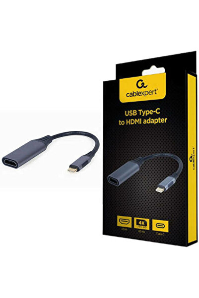 Cablexpert Μετατροπέας USB-C αρσενικό σε HDMI θηλυκό Γκρι 1 τεμάχιο A-USB3C-H...