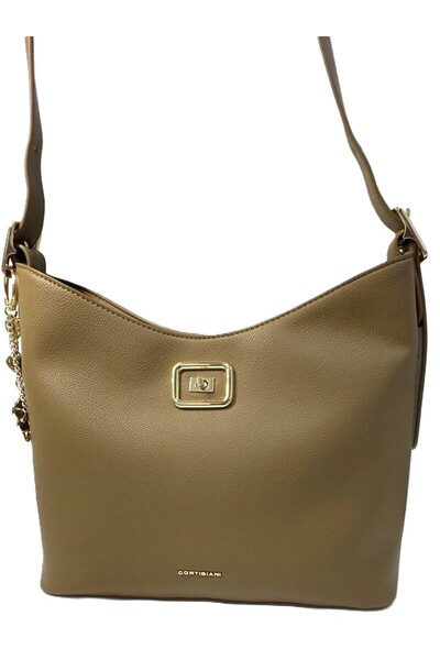 Cortigiani Leather Handbag with one handle. Medium. Size: L 31 x W 12 x H 26 ...