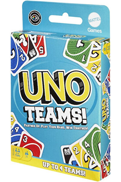 Mattel Games Επιτραπέζιο παιχνίδι Uno Teams για 2-4 παίκτες, ηλικίας 7+ ετών,...