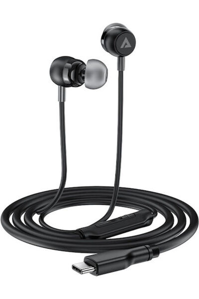 Acefast L8 Ενδοωτικά ακουστικά handsfree με υποδοχή USB-C, Γκρι