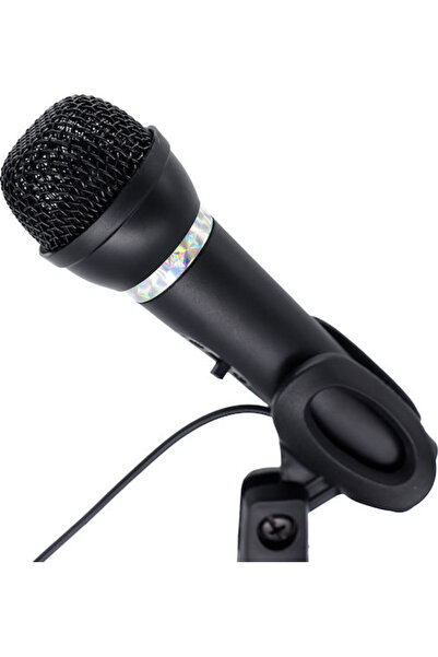Gembird MIC-D-04 Πυκνωτικό Μικρόφωνο 3.5mm Χειρός, Επιτραπέζιο για Φωνητικά