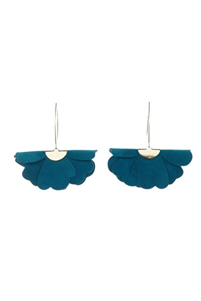 HAIArt Cercei Floare Mica - Deep Teal