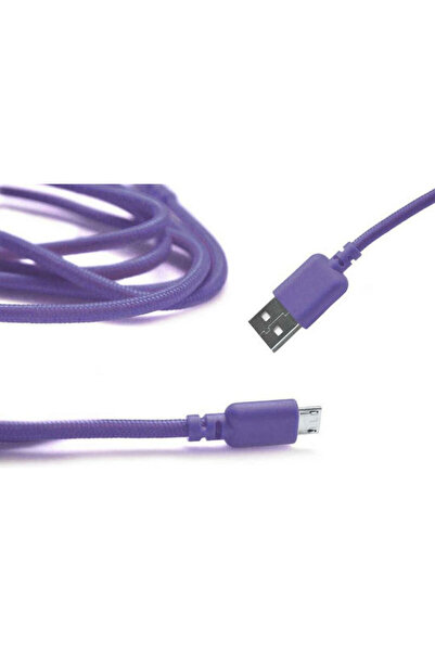 Other Ancus 1μ Πλεκτό Καλώδιο USB 2.0 σε micro USB Μωβ (05023)