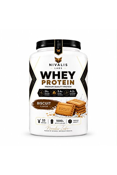 NIVALIS LABS Whey Protein Bisküvi Aromalı 1000g 33 Servis