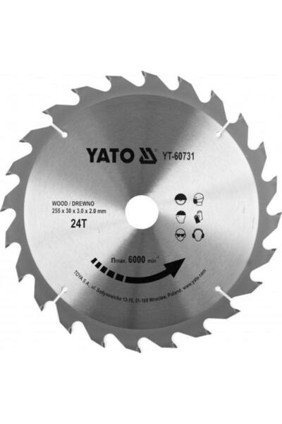 yato YT-60731 Circular Saw Blade for Wood 255x24Tx30mm