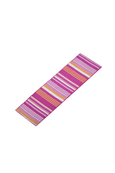 OEM Plastic Beach Mat, Pink-White-Fuchsia-Orange, 180 x 60 cm, Colorful Pattern