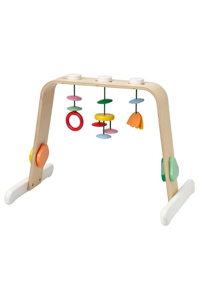 IKEA LEKA Baby gym, birch plywood/multicolour
