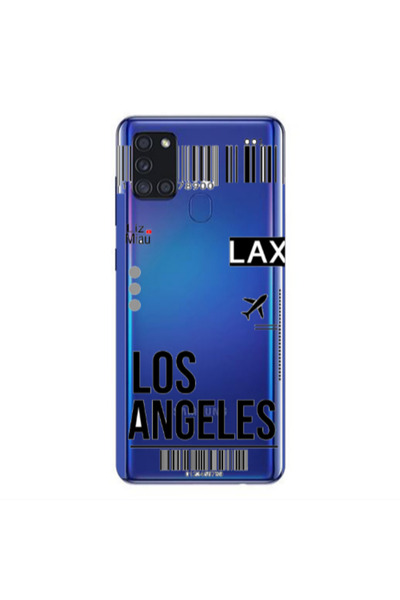 Other Samsung A21S Los angeles Transparent Silicone TPU Θήκη